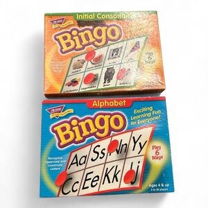 Trend Enterprises set of 2 Educational Learning Bingo Game Sets